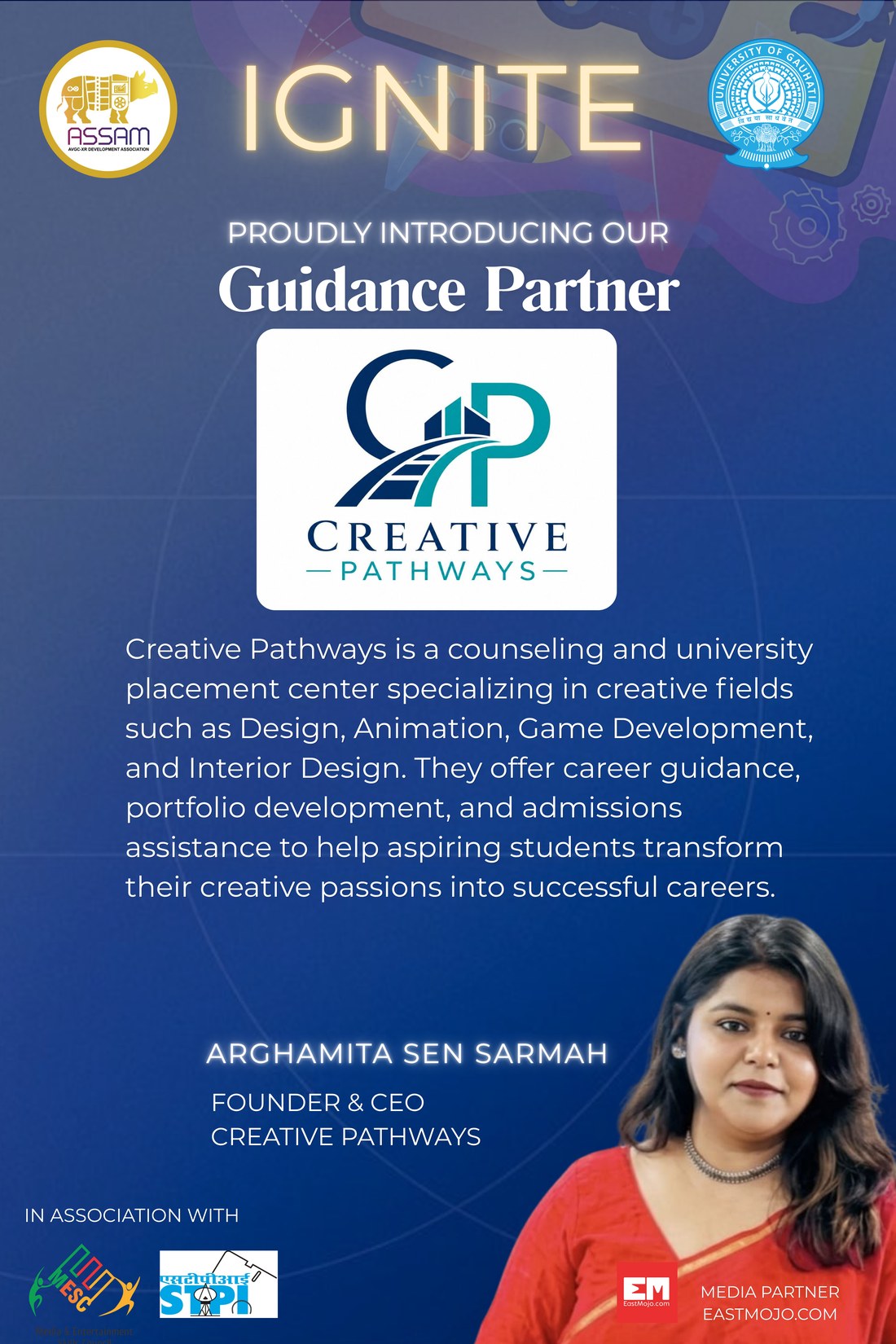 Creative Pathways IGNITE guidance partner poster